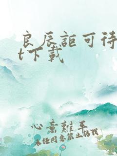 良辰讵可待txt下载