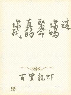 你真紧你这是要我的命吗