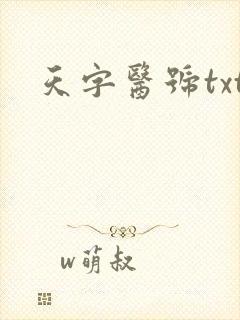 天字医号txt