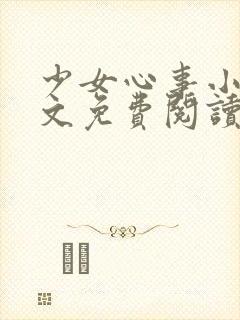 少女心事小说全文免费阅读