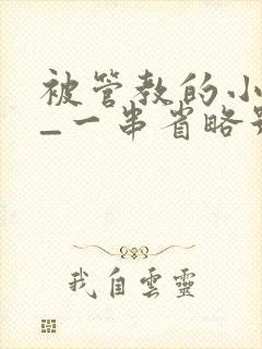 被管教的小美人_一串省略号_