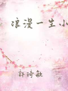 浪漫一生小说网