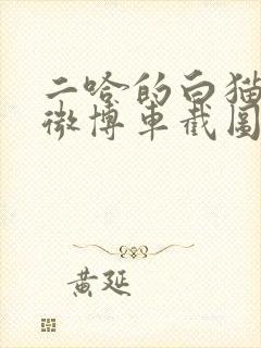 二哈的白猫师尊微博车截图