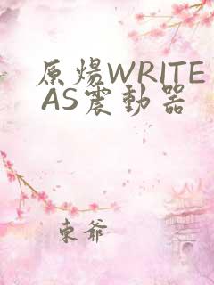 原炀WRITE AS震动器