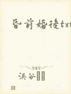 昏前婚后txt