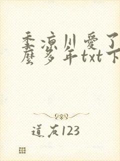 季凉川爱了你这么多年txt下载