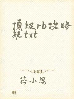 顶级rb攻略系统txt