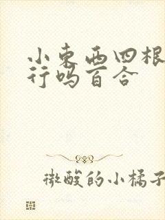 小东西四根手指行吗百合