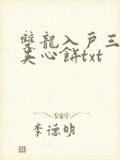 双龙入户三人行夹心饼txt