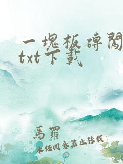 一块板砖闯仙界txt下载