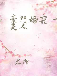 豪门婚宠 一品夫人