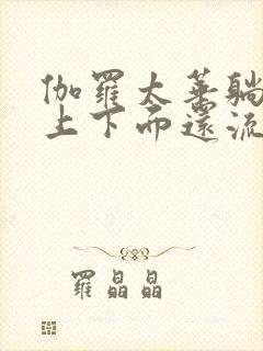 伽罗太华躺在床上下面还流东西