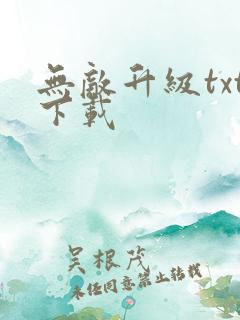 无敌升级txt下载