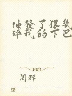 他发了狠几乎捏碎我的下巴