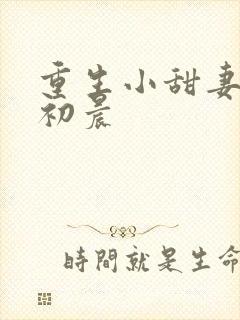 重生小甜妻 慕初晨