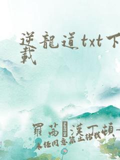 逆龙道txt下载