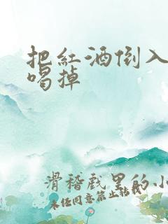 把红酒倒入b里喝掉