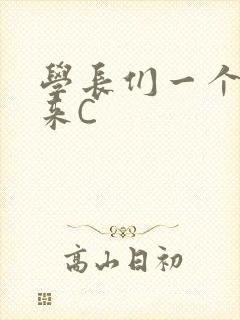 学长们一个一个来C