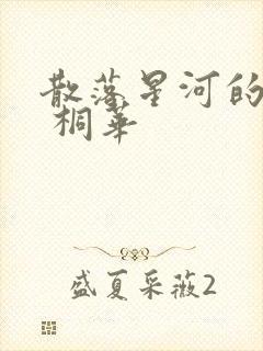 散落星河的记忆 桐华