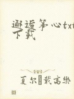 邂逅筝心txt下载