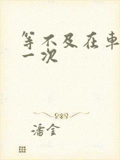 等不及在车里做一次