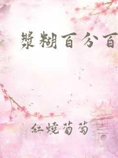 浆糊百分百全文