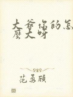 大爷你的怎么这么大呀