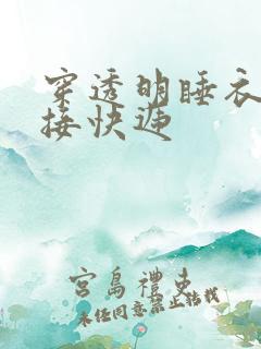 穿透明睡衣开门接快递