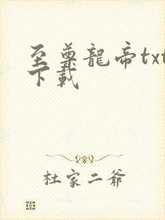 至尊龙帝txt下载