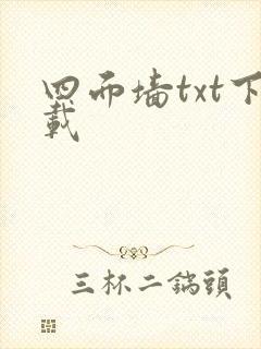 四面墙txt下载