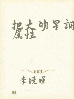 把大明星调成专属性