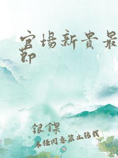 官场新贵最新章节