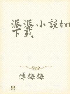 派派小说txt下载