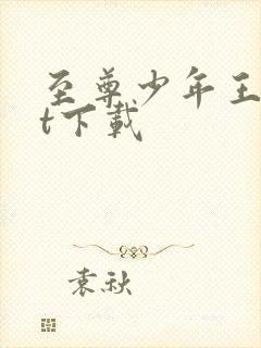 至尊少年王txt下载