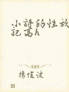 小诗的性放荡日记高h