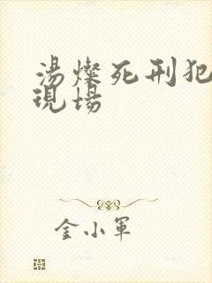 汤灿死刑犯枪决现场