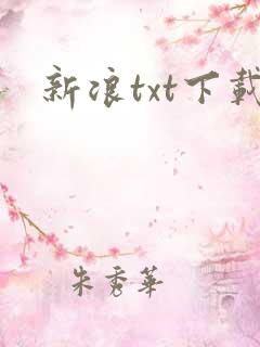 新浪txt下载