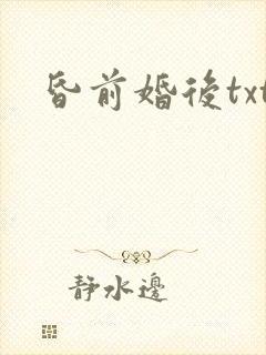 昏前婚后txt
