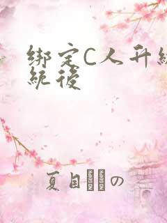 绑定C人升级系统后