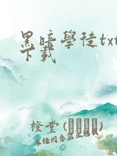 黑暗学徒txt下载