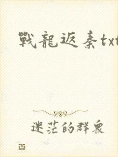 战龙返秦txt