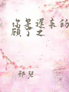 你是迟来的欢喜顾了之