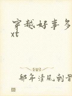 穿越好事多磨txt