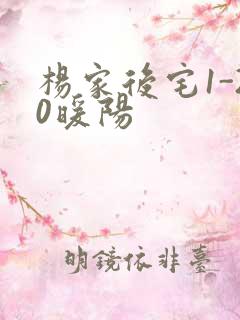 杨家后宅1-20暖阳