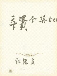 天眼全集txt下载