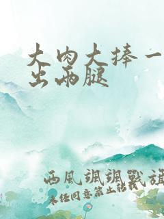 大肉大捧一进一出两腿