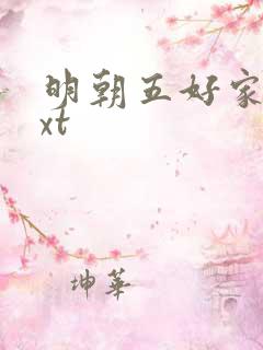 明朝五好家庭txt