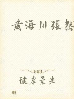 黄海川张然