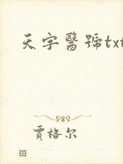 天字医号txt