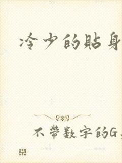 冷少的贴身女人